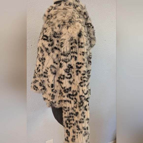 NWT Beautiful Fur Adrienne Landau Leopard Hoodie - Picture 11 of 16